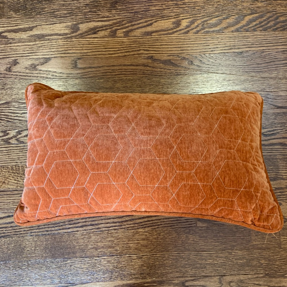 NEW Orange Decorative Accent Pillow